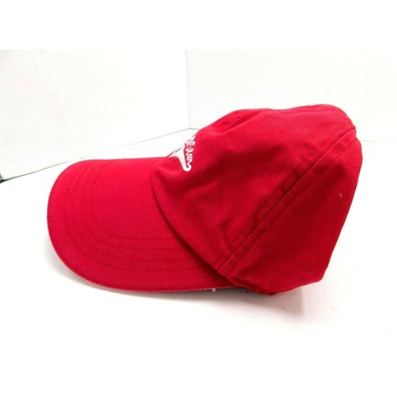 All Star Baseball Sports Hat Cap Strapback Red White - Picture 3 of 9